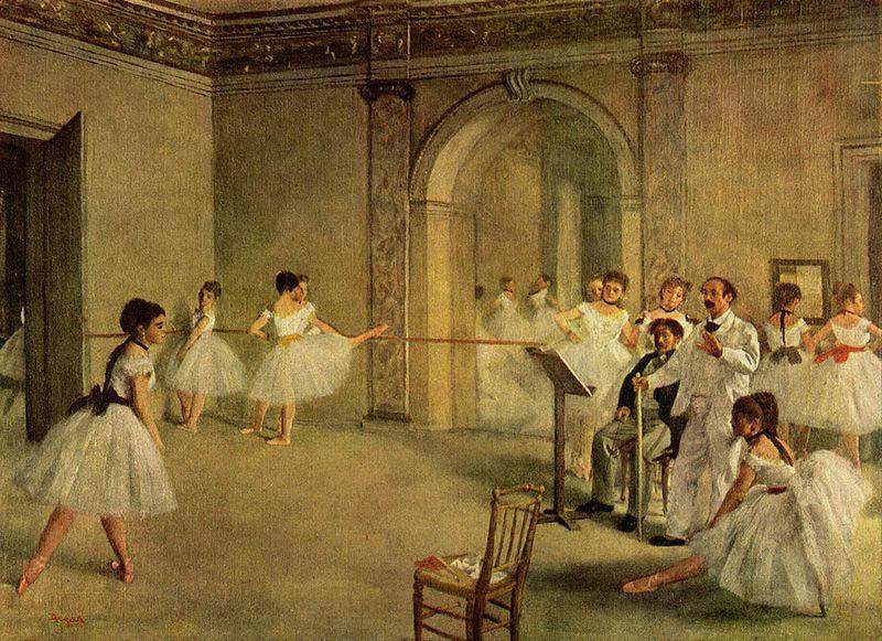 Edgar Degas Ballettsaal der Oper in der Rue Peletier oil painting picture